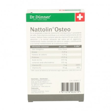 NATTOLIN OSTEO DR. DÜNNE SALUS (30 CAP)