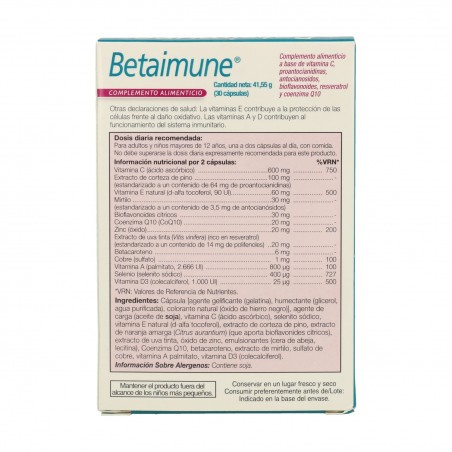 BETAIMUNE HEALTH AID (30 CAP.)