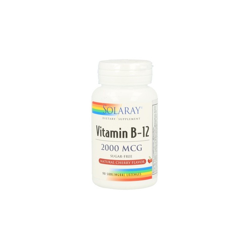 VITAMINA B12 SOLARAY (90 COMPRIMIDOS DE 2000 MCG)